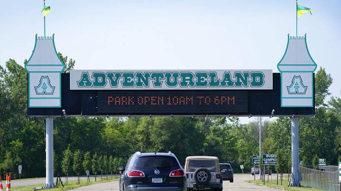 A contractor at Adventureland Park in Altoona, Iowa, died in a workplace accident, reports say.