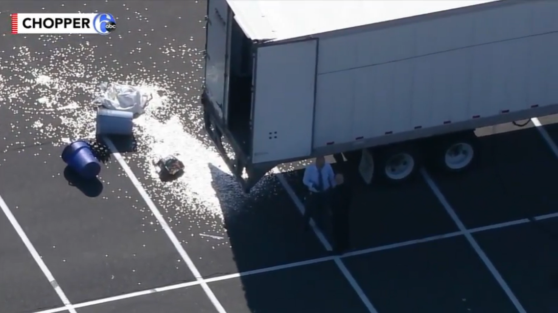 A truck carrying $750,000 in dimes was broken into and robbed in a Walmart parking lot in Philadelphia, Pennsylvania, police say.