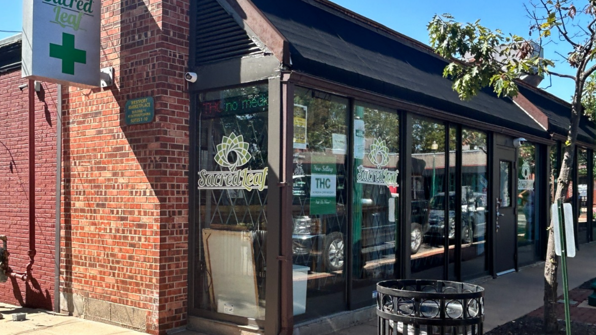 A Sacred Leaf location in Westport at 4128 Pennsylvania Ave #14.