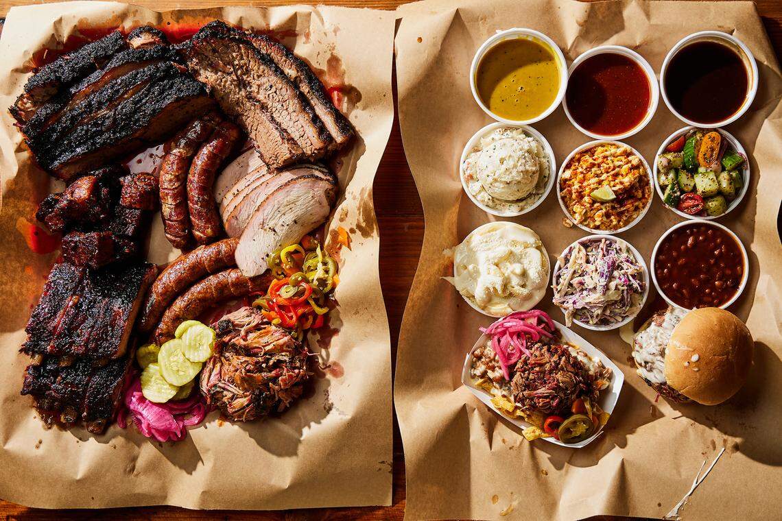 Baked beans, coleslaw, potatoes and more are on the menu at Chef J BBQ.