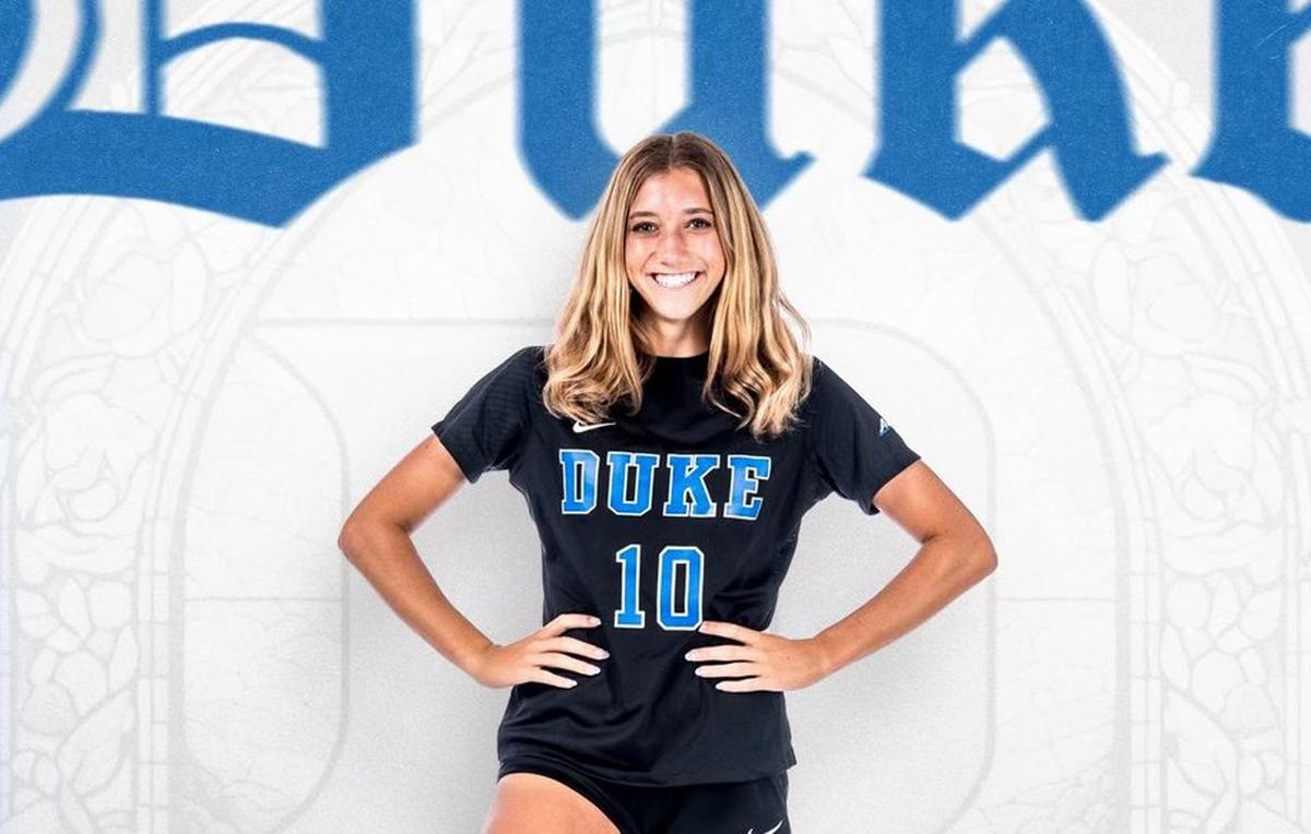 Shawnee Mission East High School product Mary Long joined the Duke Blue Devils soccer program in fall 2024. She then progressed to pro soccer with the Kansas City Current, the National Women’s Soccer League club co-owned by her parents, Chris and Angie Long.