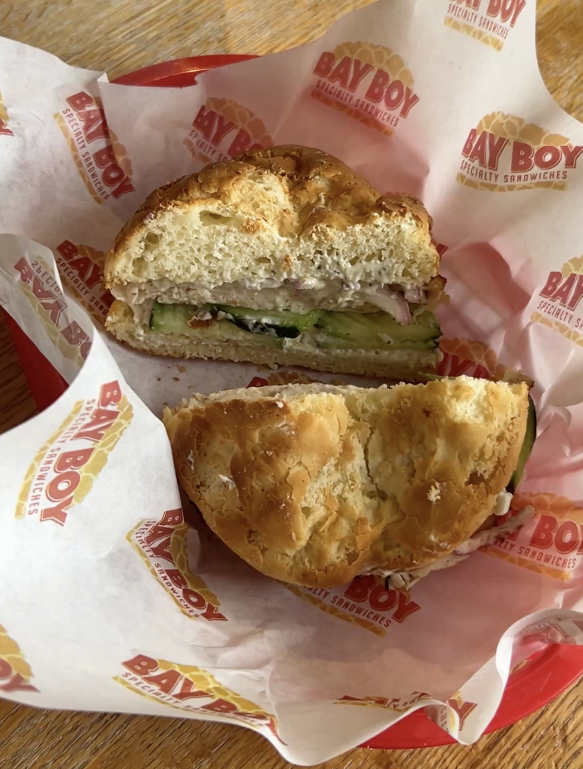 The Goldilox normally comes with cold smoked salmon, house made capered cream cheese, red onions and sliced cucumbers on a Dutch Crunch roll. Subbing the gluten-free bread from Morgana’s Gluten Free Bakery, the sandwich looks a little different but is a tasty alternative for gluten-free folks.