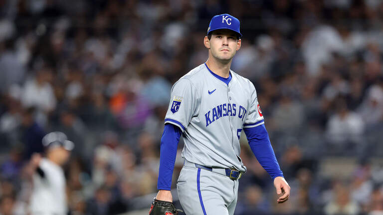 Before Cole Ragans pitched Game 2 of the ALDS, he threw at an iconic New York site