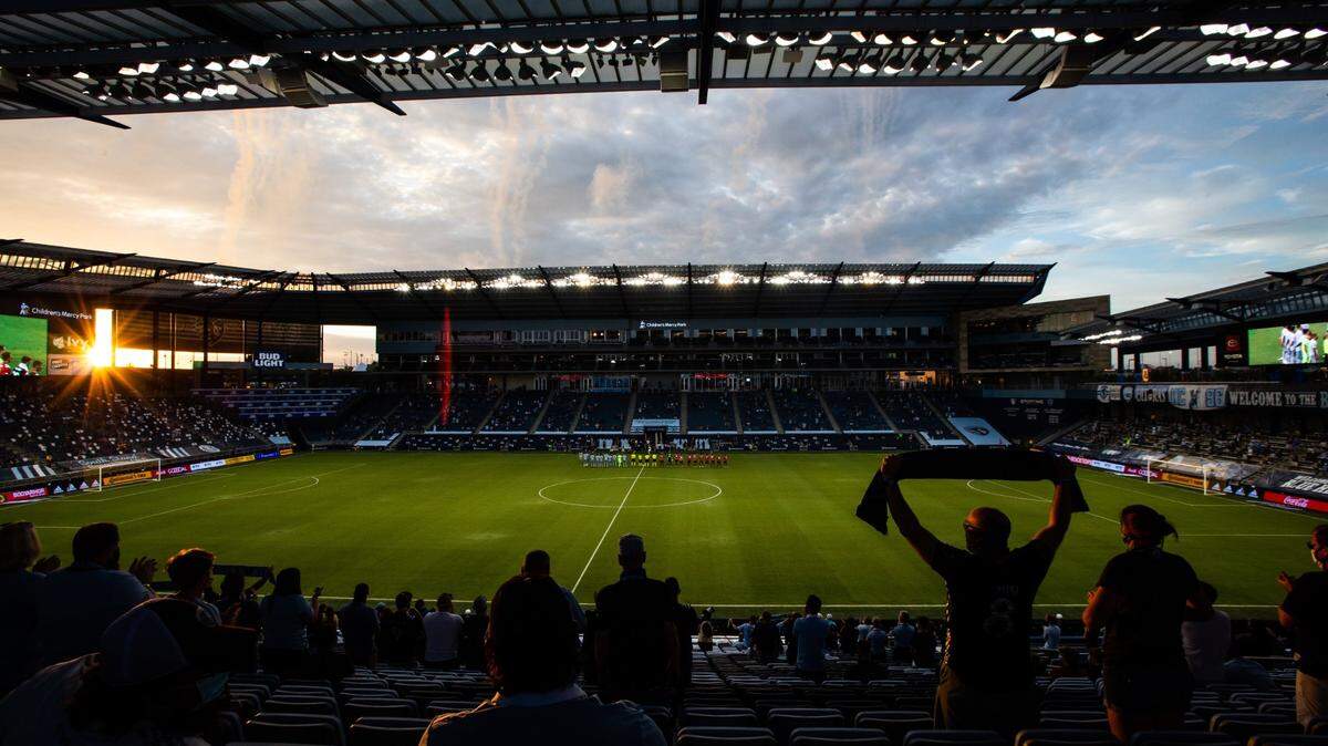 Fans in Kansas City, Kan. greet Sporting Kansas City and FC Dallas to Children’s Mercy Park before a Major League Soccer match