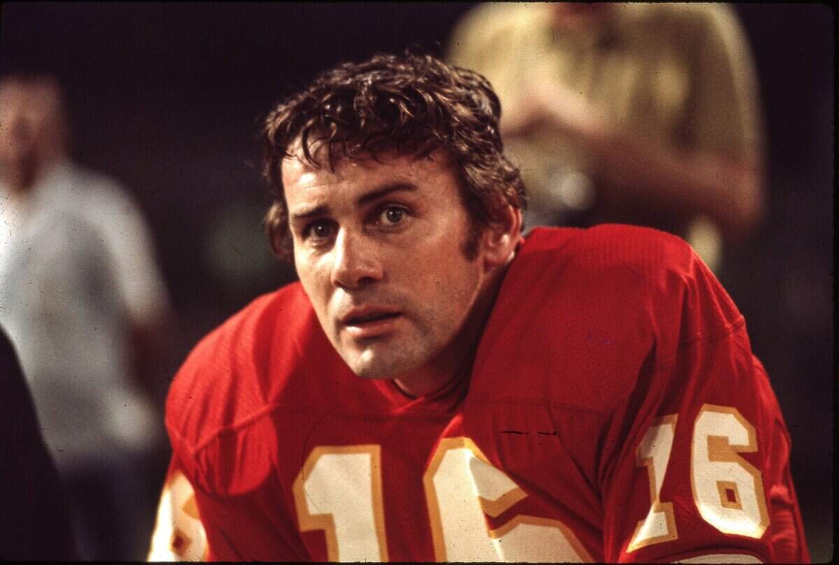 Kansas City Chiefs quarterback Len Dawson watches the clock run out as the Chiefs’ defeated the Minnesota Vikings, 23-7 to win Super Bowl IV in 1970 at Tulane Stadium in New Orleans.