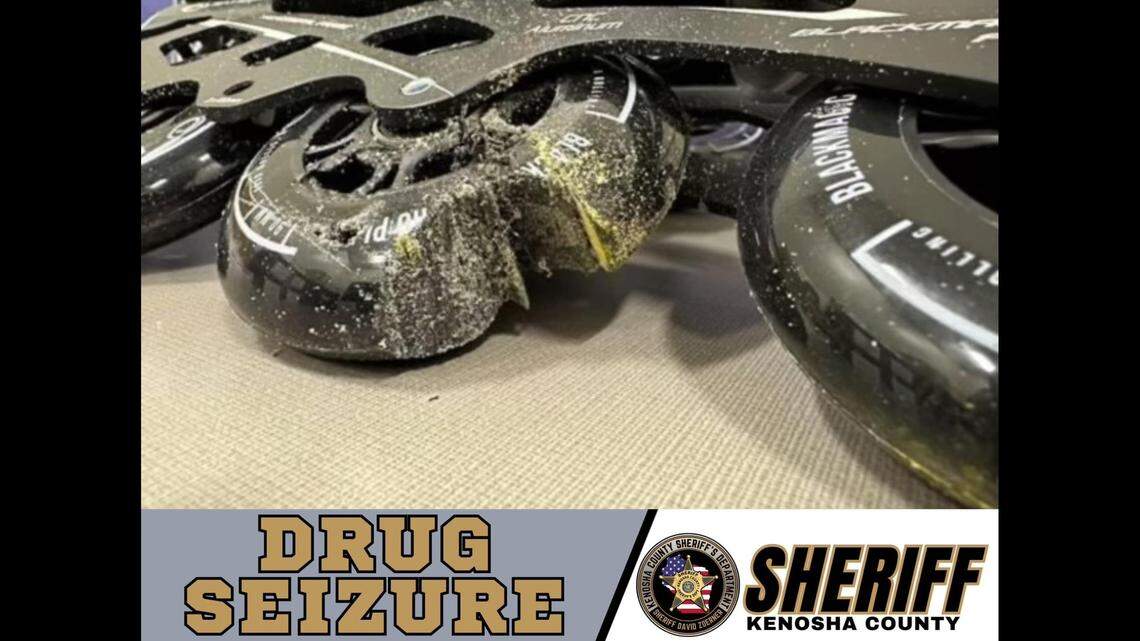 The cocaine was “infused” with the wheels, officials said.