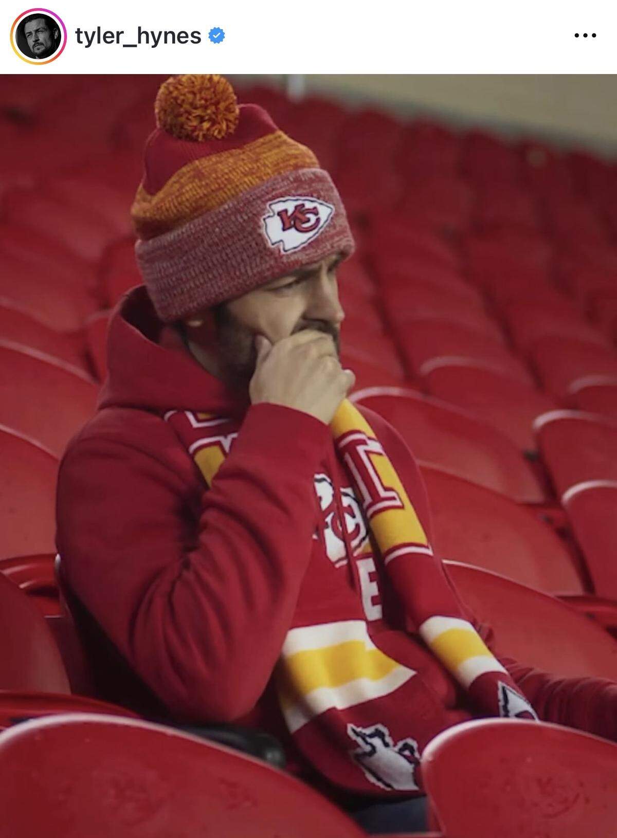 Tyler Hynes, star of “Holiday Touchdown: A Chiefs Love Story.”