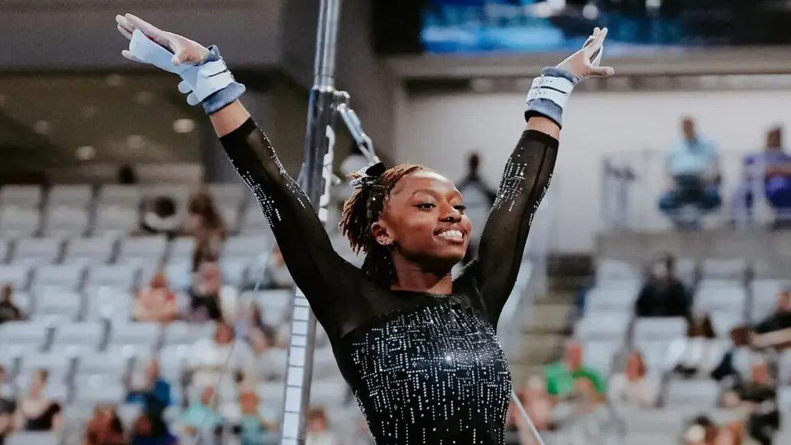 Mizzou Tigers’ Hannah Horton competes at NCAA Gymnastics National Championships