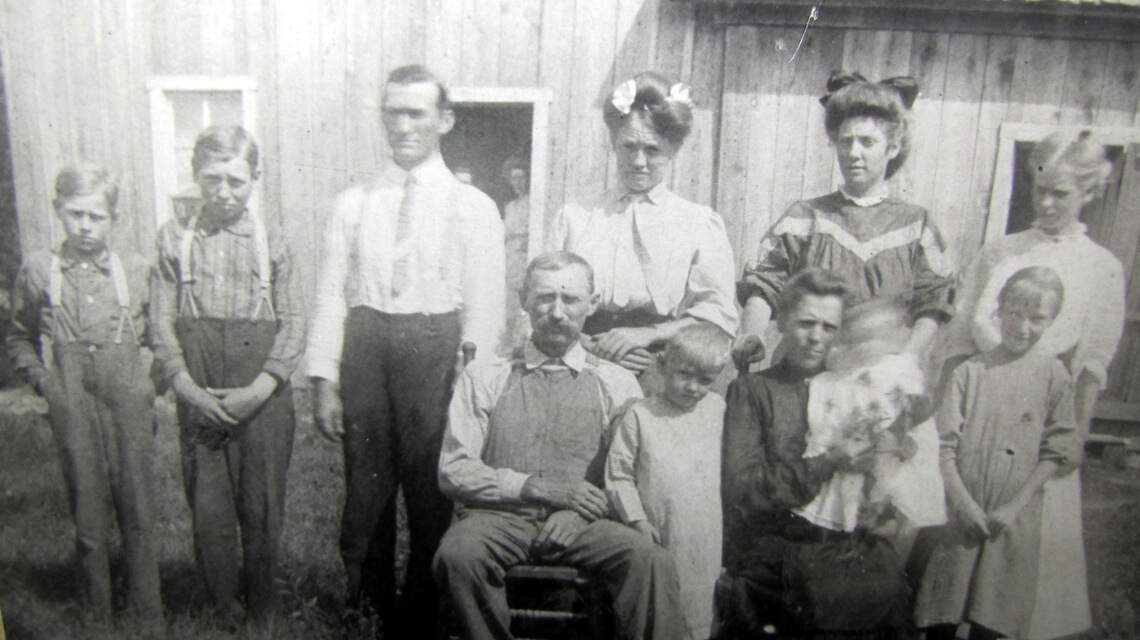 His grandpa was born before 1865. This writer notes a broad grin, humor shed years
