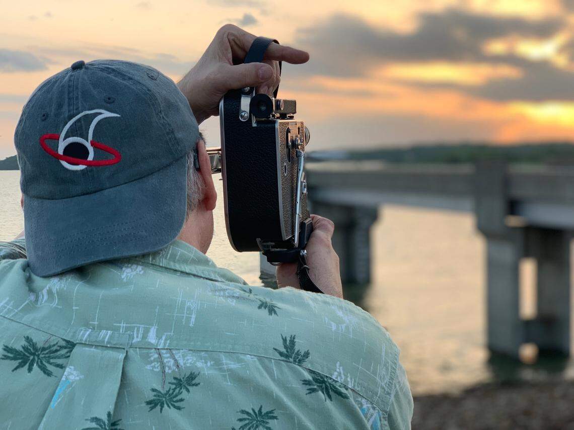 Matt Jacobson films on the set of “The Square Root.”