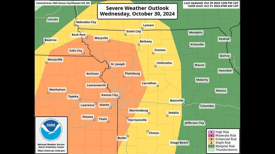 Hail, tornadoes possible as storms sweep through Kansas City | Kansas ...