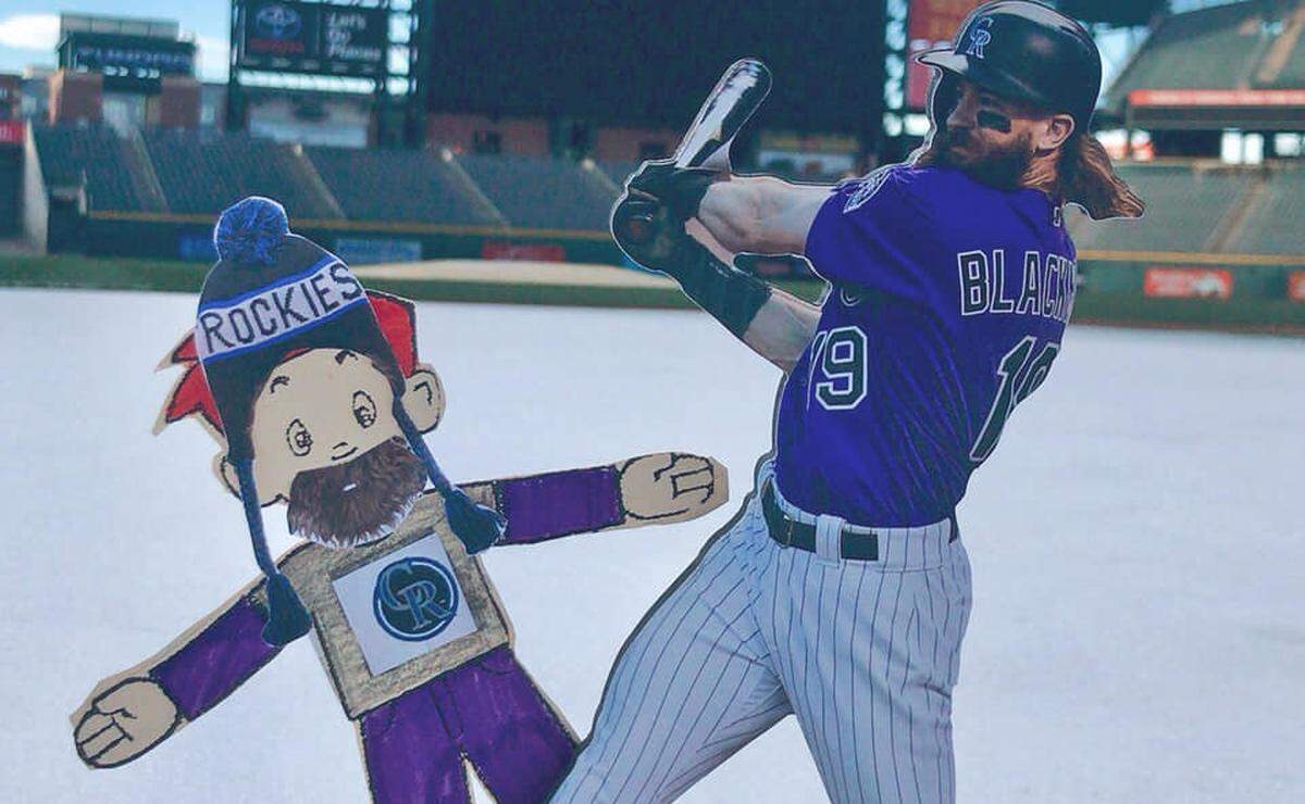 He wore a Charlie Blackmon beard.