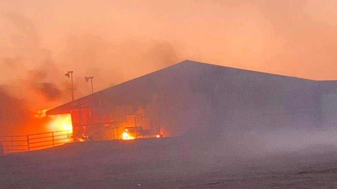 Wildfires in Russell County, Kansas Wednesday Dec. 15 left acres of devastated farmland and damaged homes.