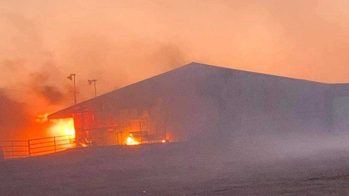 Wildfires in Russell County, Kansas Wednesday Dec. 15 left acres of devastated farmland and damaged homes.