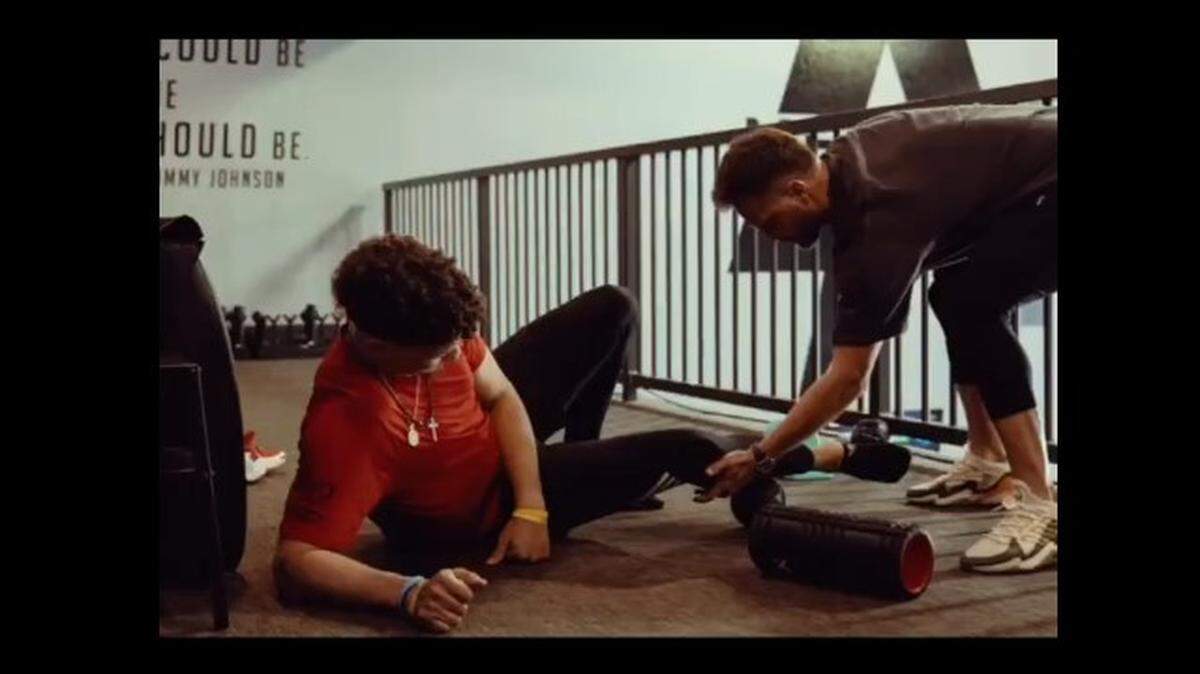 Patrick Mahomes is working out for the 2023 season.