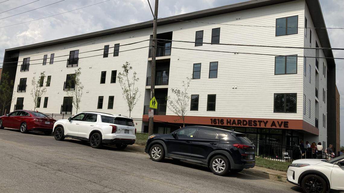 Villa View, a new affordable housing apartment building, in Kansas City’s Historic Northeast. Guadalupe Centers pursued the project and staged a ribbon cutting on Aug. 6, 2025.