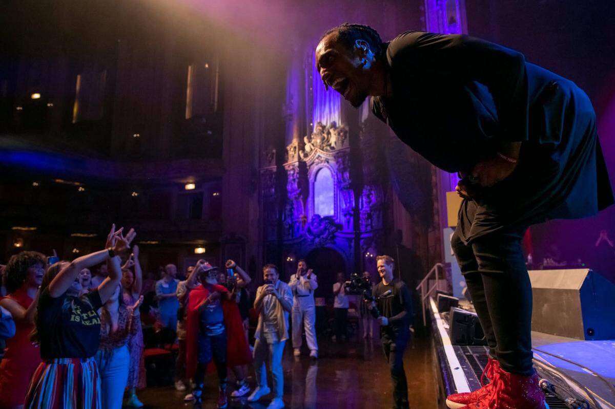 “I kept being told no all the time. Couldn’t play at the Midland, couldn’t play here. Agents and managers were asking, ‘Do you have a million followers?’” said AY Young,at pictured a recent concert given at The Midland theater.