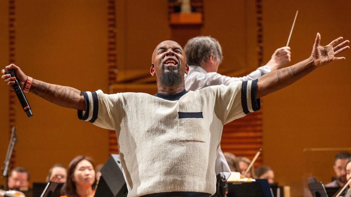 KC rapper Tech N9ne reunited with the KC Symphony to record a joint performance of Chief’s anthem “Red Kingdom” posted on X Feb. 4 in response to challenge issued by The Philadelphia Orchestra.
