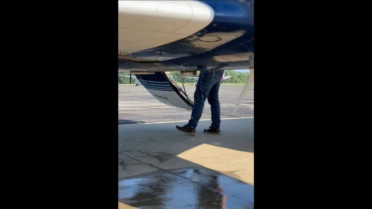 Prior to a fatal plane crash that killed a pilot last month, an unknown amount of aviation gasoline leaked from the aircraft while it was being fueling at the Midwest National Air Center near Mosby, Missouri, witnesses told investigators with the National Transportation Safety Board. The plane crashed into a soybean field near Kearney, Missouri, shortly after takeoff.