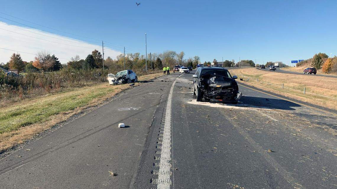 A crossover crash involving three vehicles on Interstate 470 at Northeast Colbern Road in Lee’s Summit killed on person, the Missouri Highway Patrol said. Northbound I-470 is closed at Northeast Douglas Street.