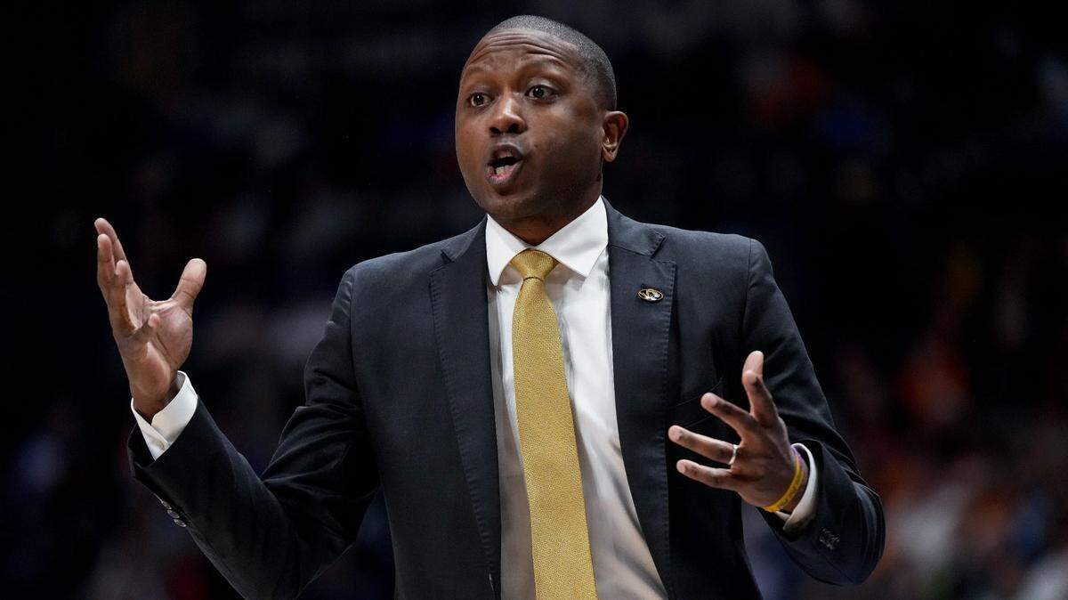 Missouri Tigers men’s basketball coach Dennis Gates spoke with reporters on Friday about his towering new center and how Mizzou players fared in Thursday’s NBA Draft.