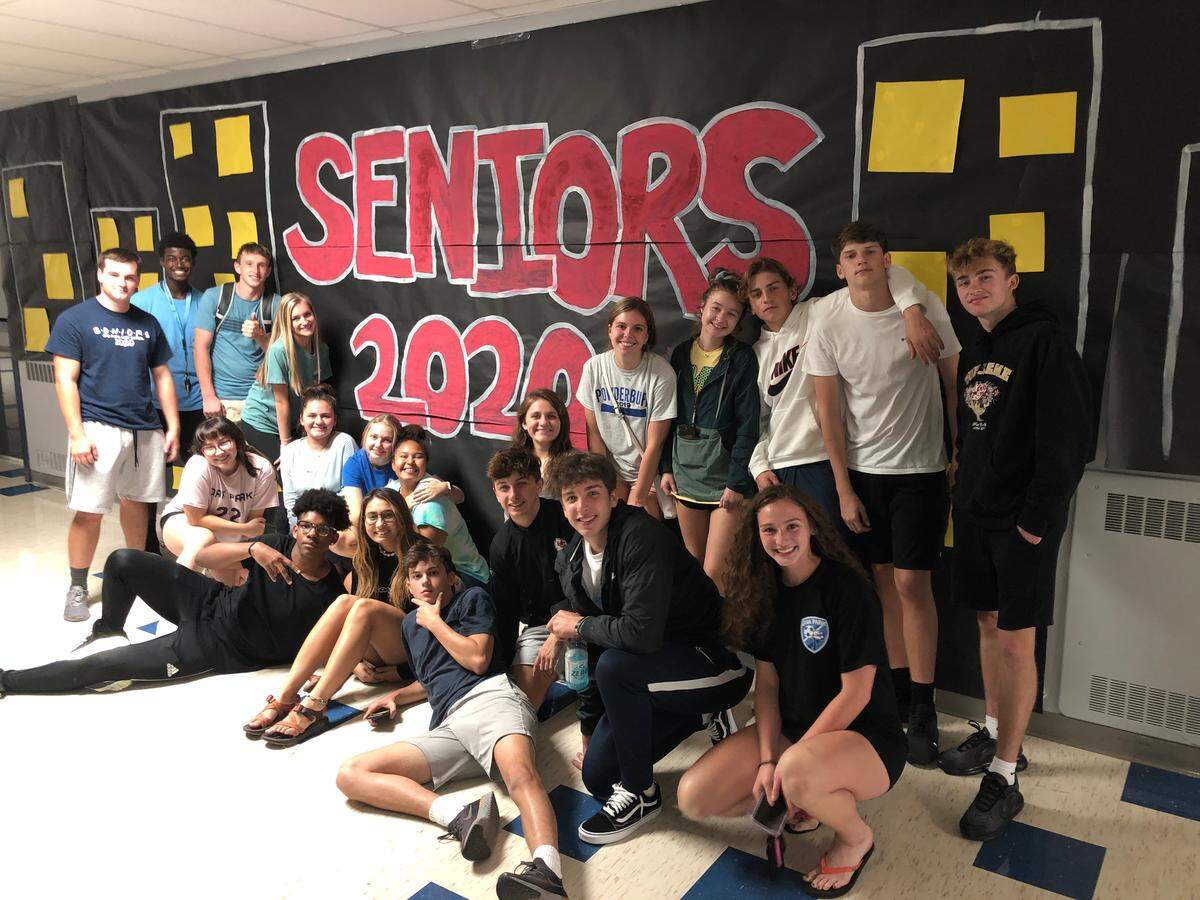 In September, members of Oak Park High School’s class of 2020 posed together, not realizing that much of their senior year would be sidelined due to the COVID-19 pandemic.