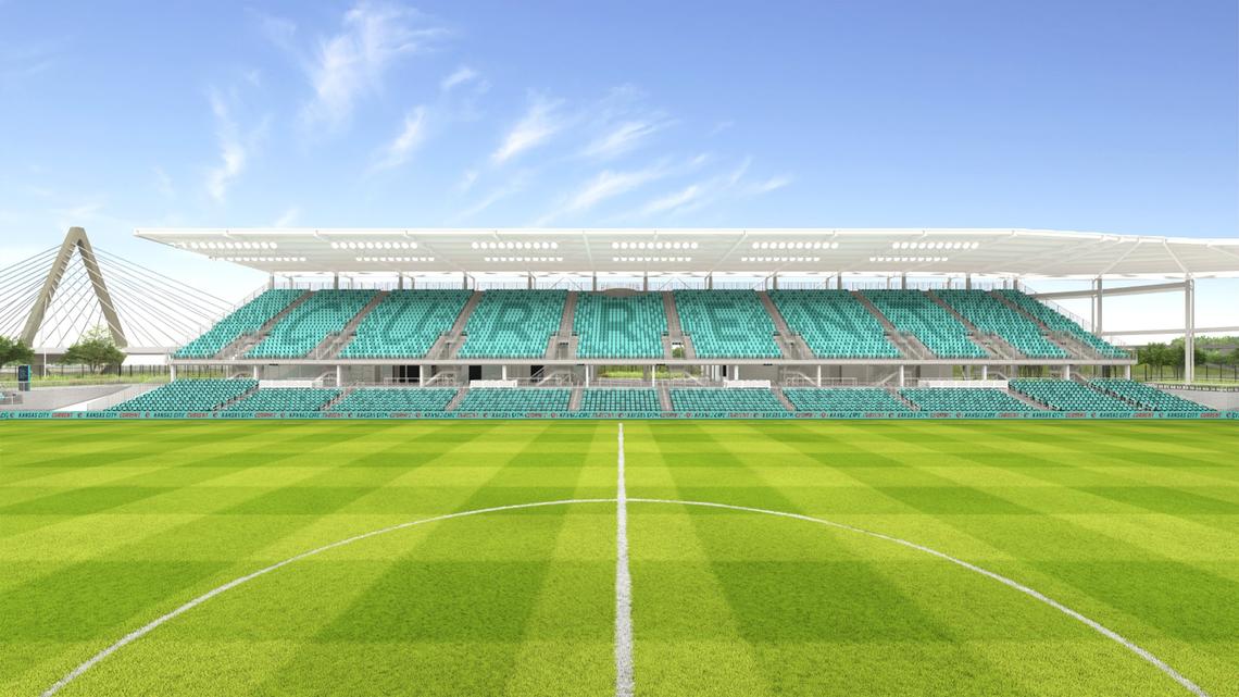 A render of the new Kansas City Current stadium coming to Berkley Riverfront in 2024.