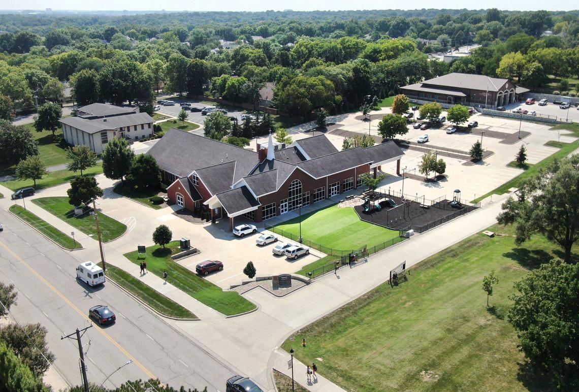 Mission Road Bible Church, located at 7820 Mission Rd., is for sale for the first time. The property spans 3.72 acres and is situated just south of Prairie Village’s Municipal Complex, which includes the Police Department, City Hall, Municipal Court, and administrative offices at 7700 Mission Rd. Prairie Village is considering purchasing the property. The church, which was built in 1950, is looking to relocate to a larger facility. 