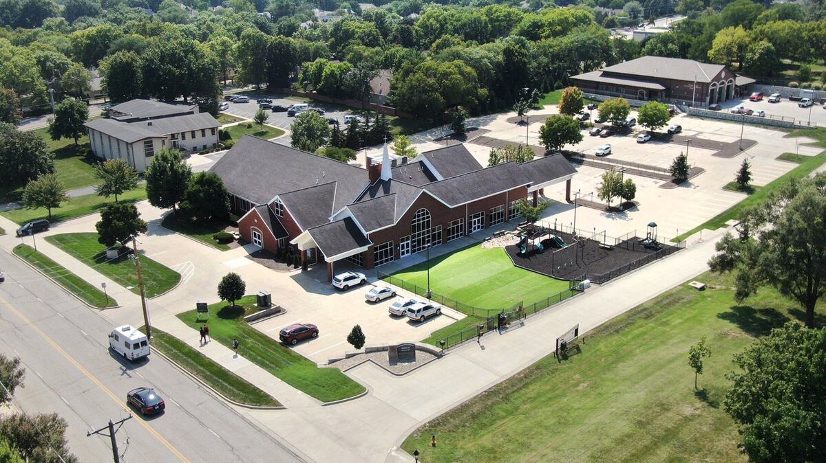Mission Road Bible Church, located at 7820 Mission Rd., is for sale for the first time. The property spans 3.72 acres and is situated just south of Prairie Village’s Municipal Complex, which includes the Police Department, City Hall, Municipal Court, and administrative offices at 7700 Mission Rd. Prairie Village is considering purchasing the property. The church, which was built in 1950, is looking to relocate to a larger facility. 