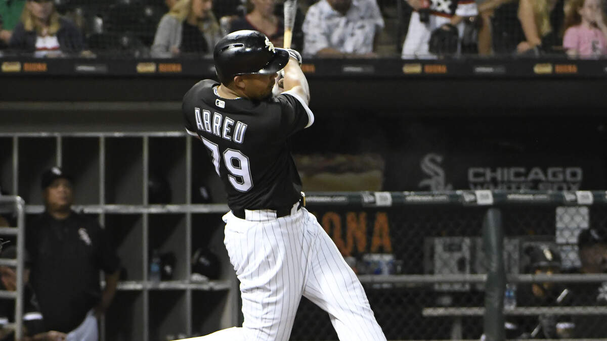 Jose Abreu hit a three-run home run for the White Sox off of Royals reliever Jason Adam in the seventh inning on Friday night.