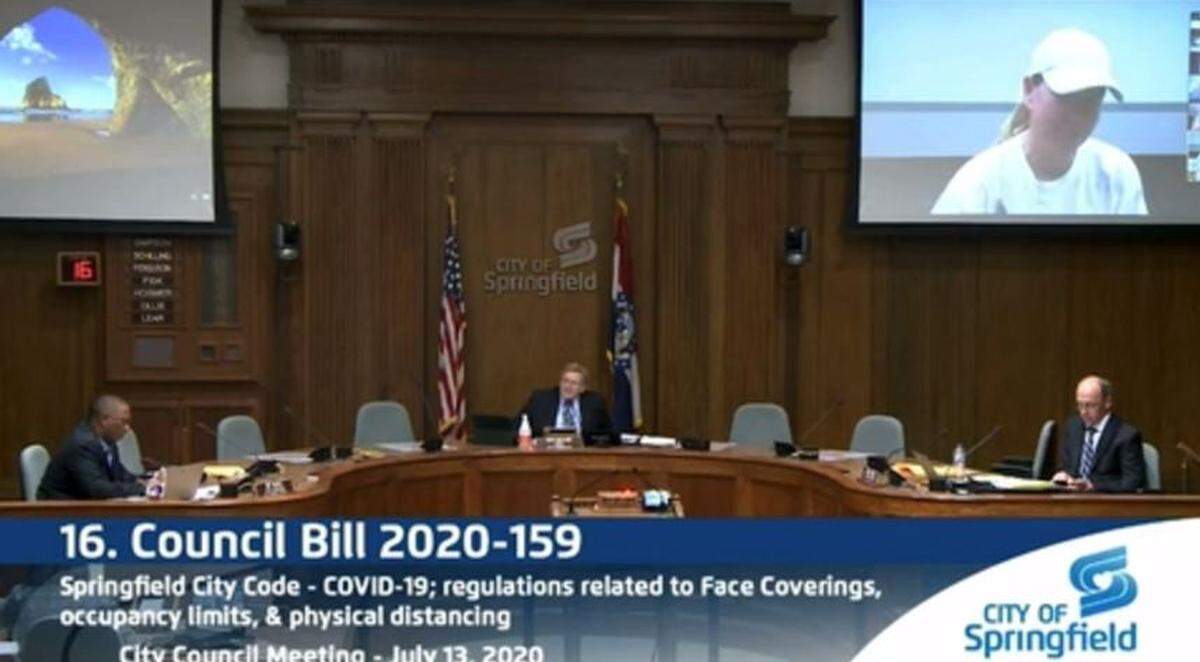 A woman at a Springfield City Council meeting recently compared a city-imposed mask mandate to Nazis forcing Jews to wear the Star of David during the Holocaust.