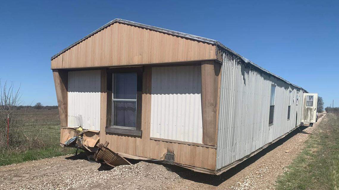 This mobile home was found abandoned in southeast Kansas, officials say.