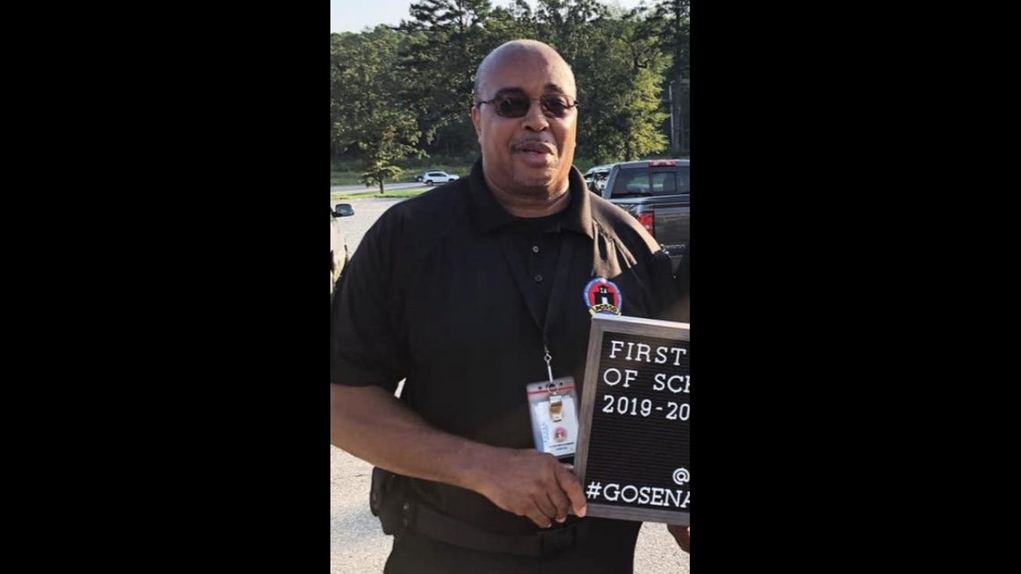 Security officer Victor Montgomery was fatally struck while directing traffic for Pulaski County Special School District, officials said.