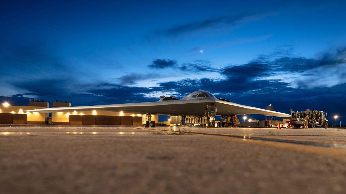 Airmen assigned to the 509th Logistics Readiness Squadron and 393rd Bomber Generation Squadron conduct hot-pit refueling for a B-2 Spirit at Whiteman Air Force Base, Mo., May 28, 2025. Hot-pit refueling is the practice of refueling an aircraft immediately after landing while keeping the engines running, which increases the response time in an operational environment and enables more effective power projection capabilities.