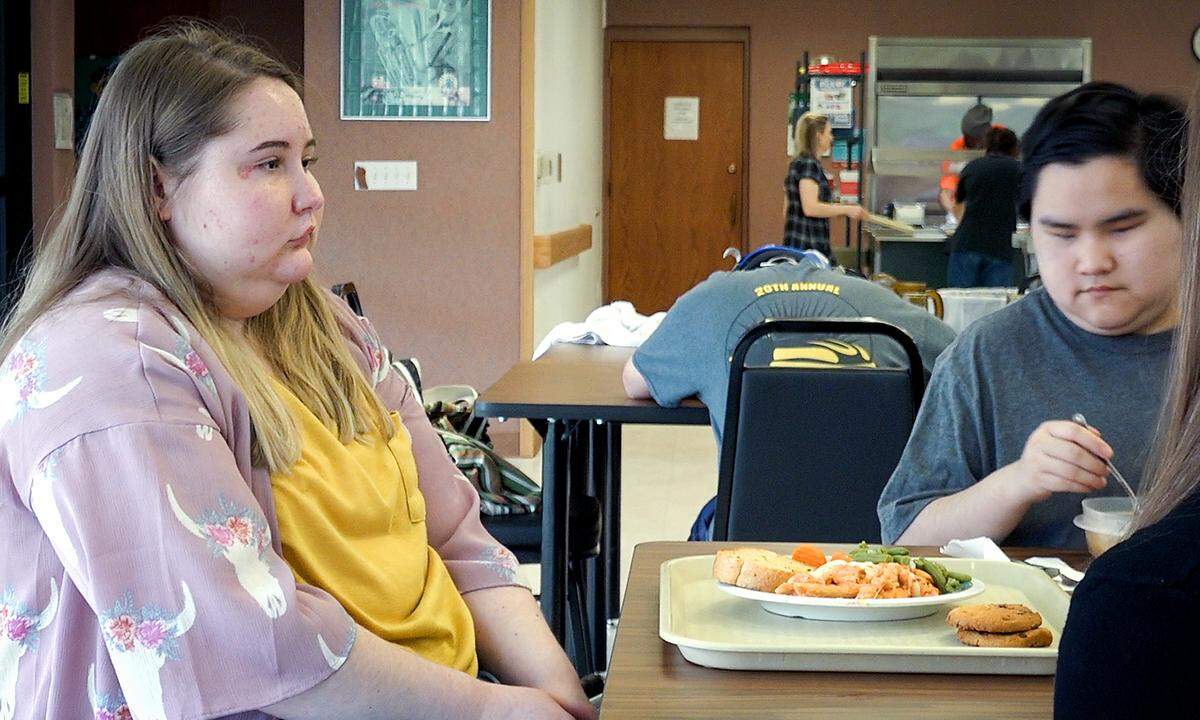At the Kansas State School for the Blind, Jordyn Walker goes through the motions of getting lunch from the cafeteria line. But she won’t touch the food, afraid that an allergic reaction might kill her.