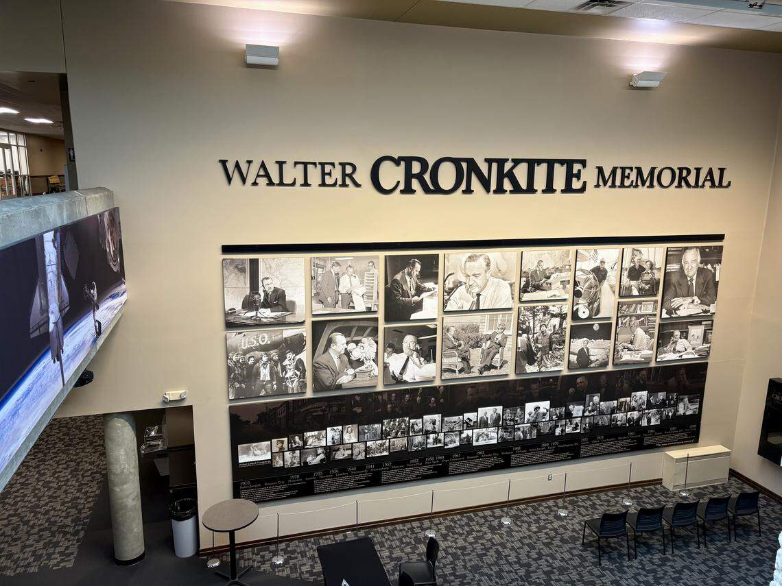 The Walter Cronkite Memorial at Missouri Western State University in St. Joseph opened in 2013 on what would have been the newsman’s 97th birthday.