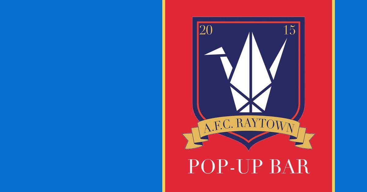 Crane Brewing Co. turns its brewery into a Ted Lasso-themed pop-up bar. The logo says “A.F.C. Raytown” in honor of the show and the city.