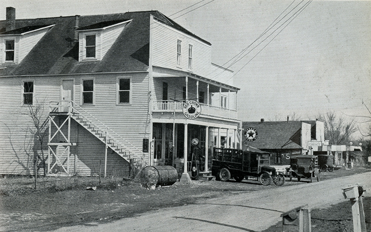 “Business section of Dallas,” from Jackson County, Missouri: Its Opportunities and Resources, 1926.
