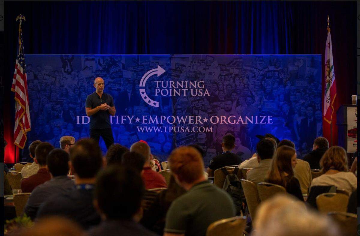 Turning Point USA, a conservative national student group, says it is reaching thousands of students on campuses across the country and its membership numbers are growing.