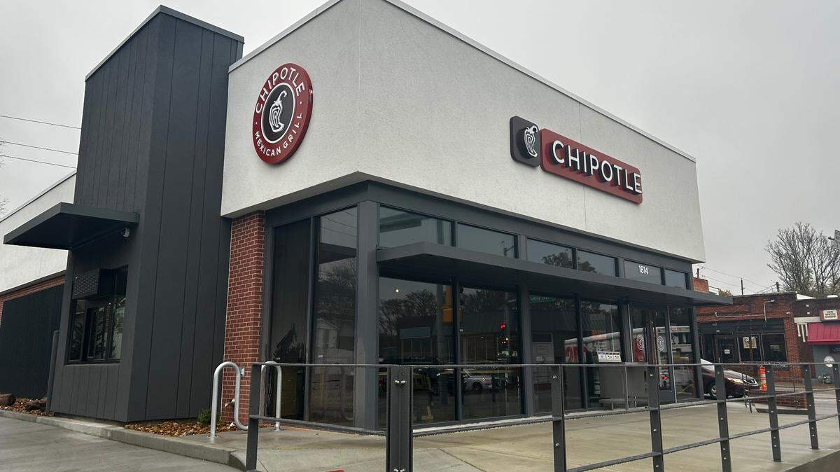 A Chipotle with a drive-thru lane opened today at 8420 N. Indiana Ave.