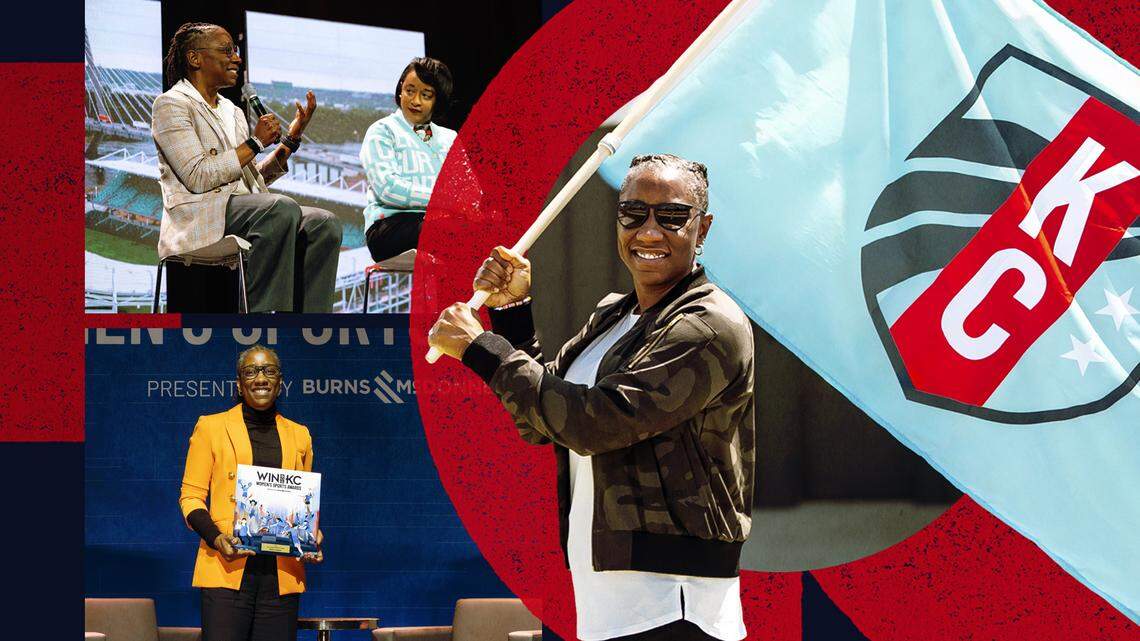 Photo illustration of KC Current president Raven Jemison who is cancer-free