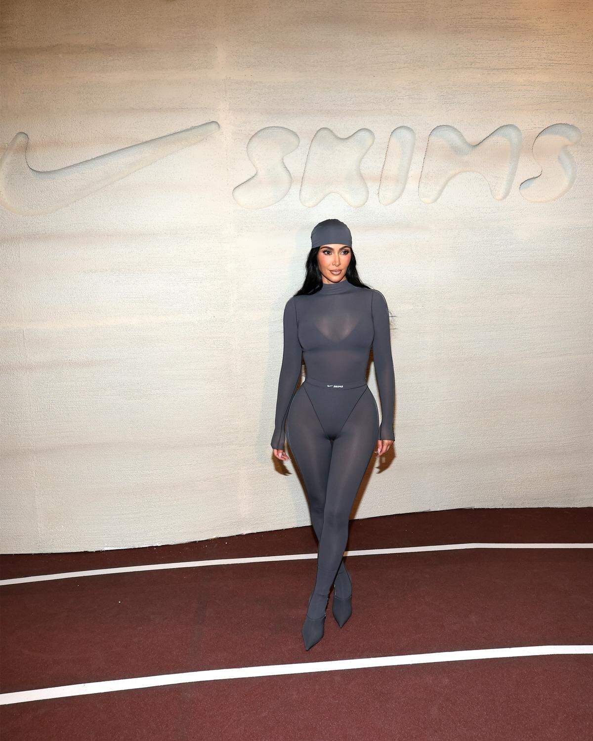 Kim Kardashian attends the NikeSKIMS Launch Event at Nike House of Innovation on September 24, 2025 in New York City.