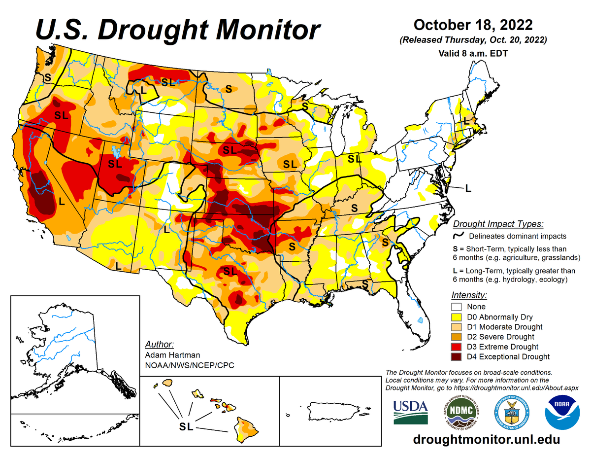 drought conditions map