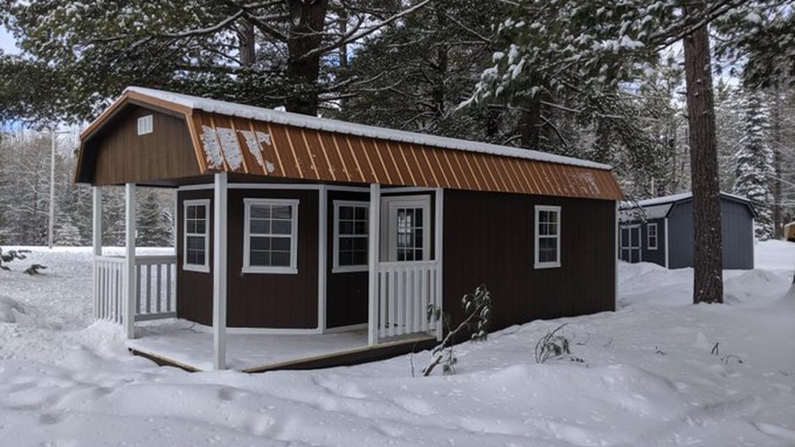 Michigan authorities are investigating the theft of this cabin that disappeared between Nov. 18 and Dec. 16.