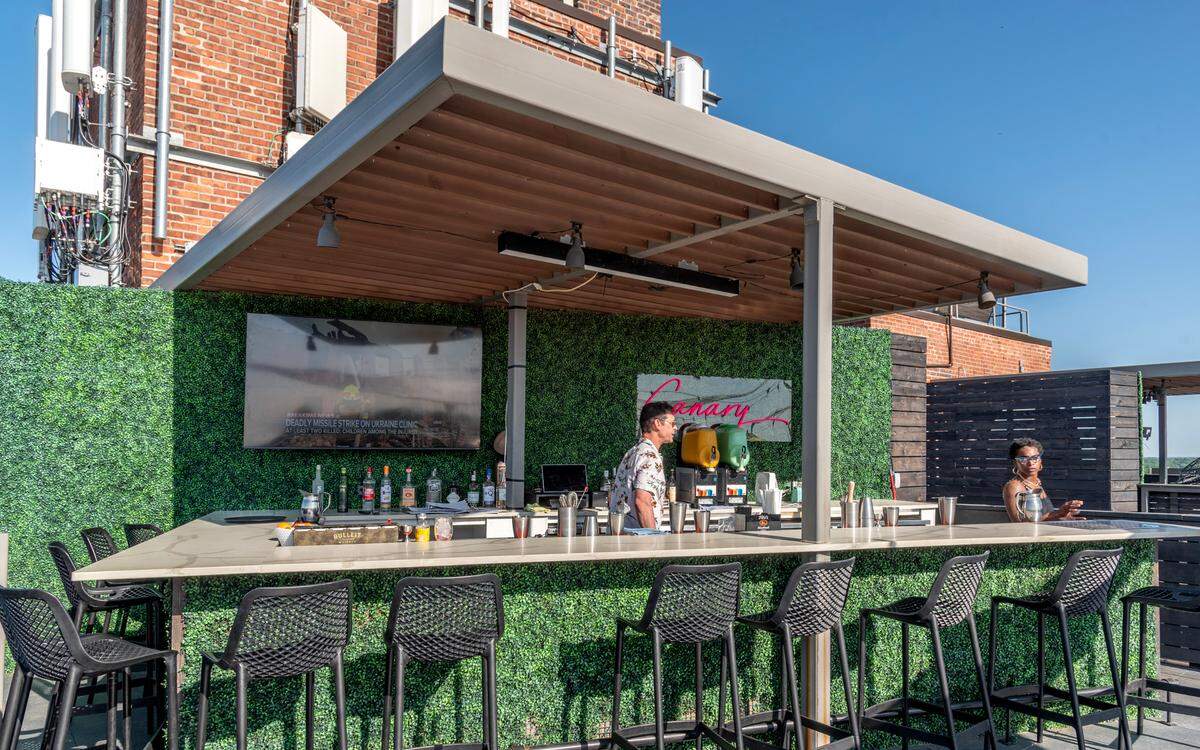 “We wanted to create a space where people can come and socialize with their friends, talk, have a good conversation, drink, eat, go up to the rooftop, dance if they want to, listen to some Afro beats and go home and say that was a great night,” says co-owner Joseph Macklin.