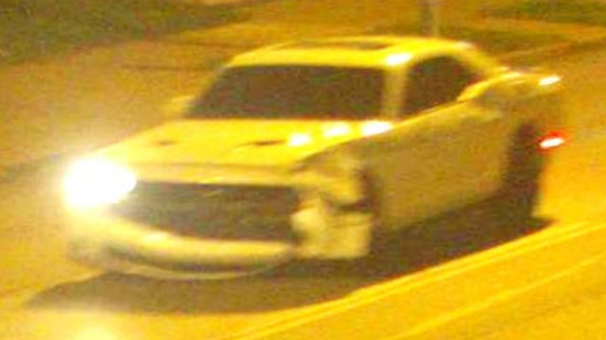 Police found the white Dodge Challenger that helped lead to the arrest.