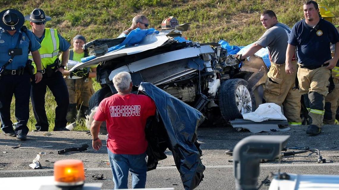 Sheldon H. Cohen, 83, professor emeritus of chemistry at Washburn University, and his wife, 79-year-old Virginia Cohen, were killed in their 2012 Buick LaCrosse (pictured) when it was caught up in a multi-vehicle wreck Tuesday, July 11, 2017, on Interstate 70 west of Bonner Springs.