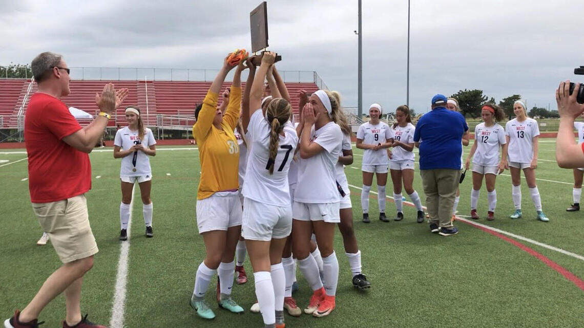 Blue Valley West wins third straight Class 6A state soccer championship