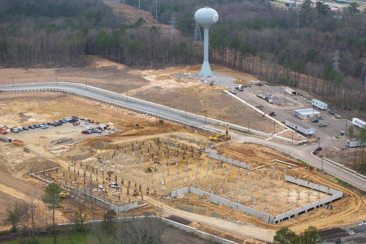 Construction of the new Hinds County Jail in Jackson, Mississippi.