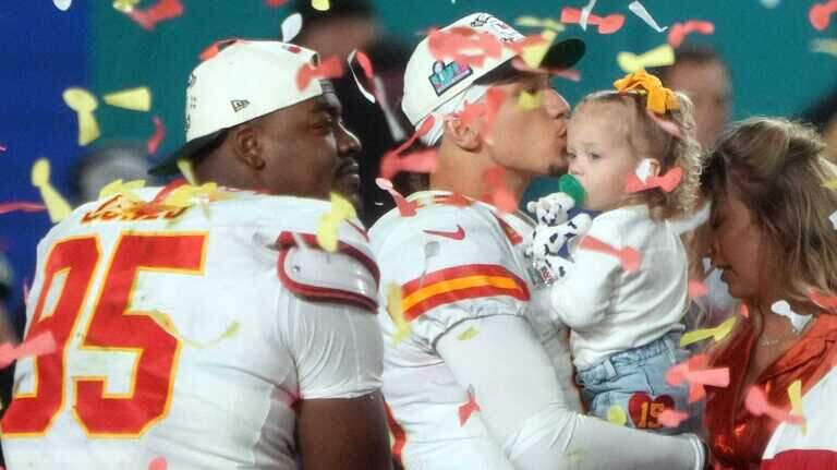 Chiefs’ Patrick Mahomes on why it’s important to have his kids at Super Bowl